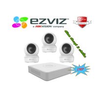 Trọn gói 3 camera WiFi Ezviz 2MP C6N đàm thoại 2 chiều