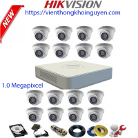 Trọn gói 16 camera HIKVISION 1MP CCTV-HIK1656C0T-IRP