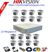 Trọn gói 16 camera HIKVISION 2MP CCTV-HIK1656D0T-IRP