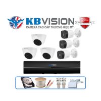 Trọn gói 6 camera Kbvision 2MP CCTV-KB62112C4