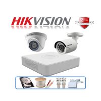 Trọn gói 2 camera Hikvision 1MP CCTV-HIK216C0T-IRP