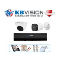 Trọn gói 2 camera Kbvision 2MP CCTV-KB22112C4