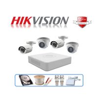 Trọn gói 4 camera Hikvision 1MP CCTV-HIK416C0T-IRP