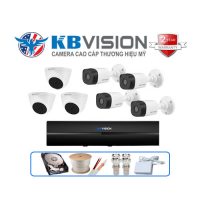 Trọn gói 7 camera Kbvision 2MP CCTV-KB72112C4