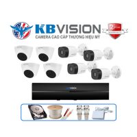 Trọn gói 8 camera Kbvision 2MP CCTV-KB82112C4