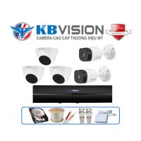 Trọn gói 5 camera Kbvision 2MP CCTV-KB52112C4