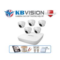 Trọn gói 5 camera Kbvision 4MP CCTV-KB52K12CP