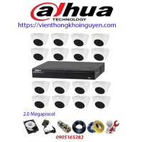 Trọn gói 16 camera DAHUA 2MP CCTV-D16T1A21P