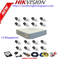 Trọn gói 16 camera HIKVISION 1MP CCTV-HIK1616C0T-IRP