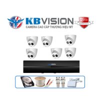 Trọn gói 6 camera Kbvision 2MP CCTV-KB6C2004S5-A tích hợp Micro