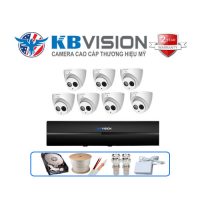 Trọn gói 7 camera Kbvision 2MP CCTV-KB7C2004S5-A tích hợp Micro