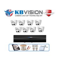 Trọn gói 8 camera Kbvision 2MP CCTV-KB8C2004S5-A tích hợp Micro