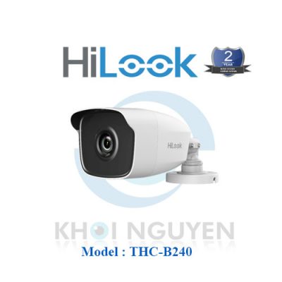 Camera Thân HD-TVI HiLook 4MP THC-B240 hồng ngoại 40m
