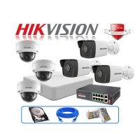 Trọn gói 6 camera IP Hikvision 2MP CCTV-HIK61023G0E-I (L)