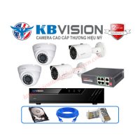 Trọn gói 4 camera IP Kbvision 2MP CCTV-KB2011TN3