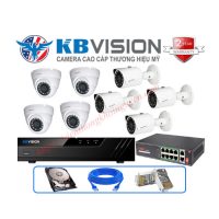 Trọn gói 8 camera IP Kbvision 2MP CCTV-KB8A2011TN3