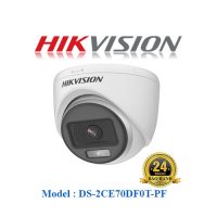 Camera HDTVI ColorVu 2MP HIKVISION DS-2CE70DF0T-PF đèn trợ sáng 20m